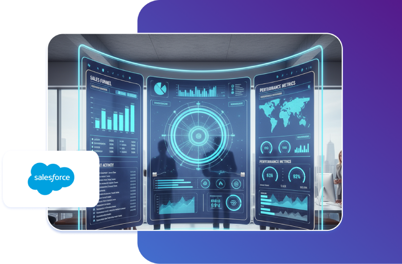 Rhythm platform built on Salesforce cloud for integrated enterprise data and insights
